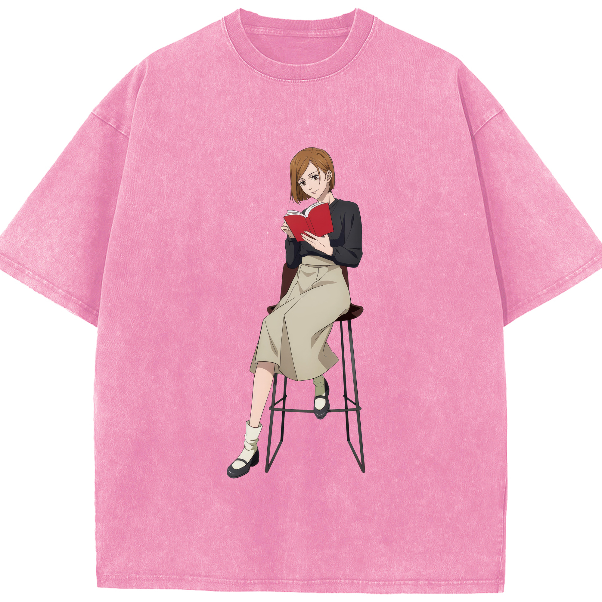 （画像用） 呪術廻戦 Jujutsu Kaisen 綿100% ヴィンテージ風 半袖Tシャツ（フロントプリント）